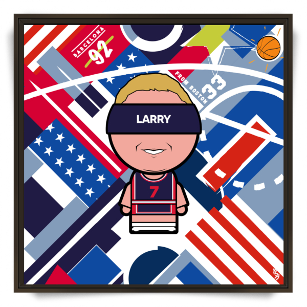 Tableau pop art Larry Bird Dream Team 1992 par l'artiste YSY