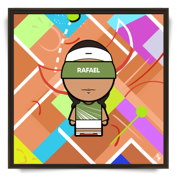 Tableau pop art Rafael Nadal Roland-Garros 2005 par l'artiste YSY