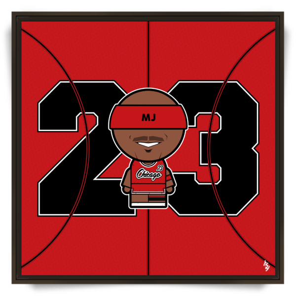 Tableau pop art Michael Jordan numéro 23 par l'artiste YSY